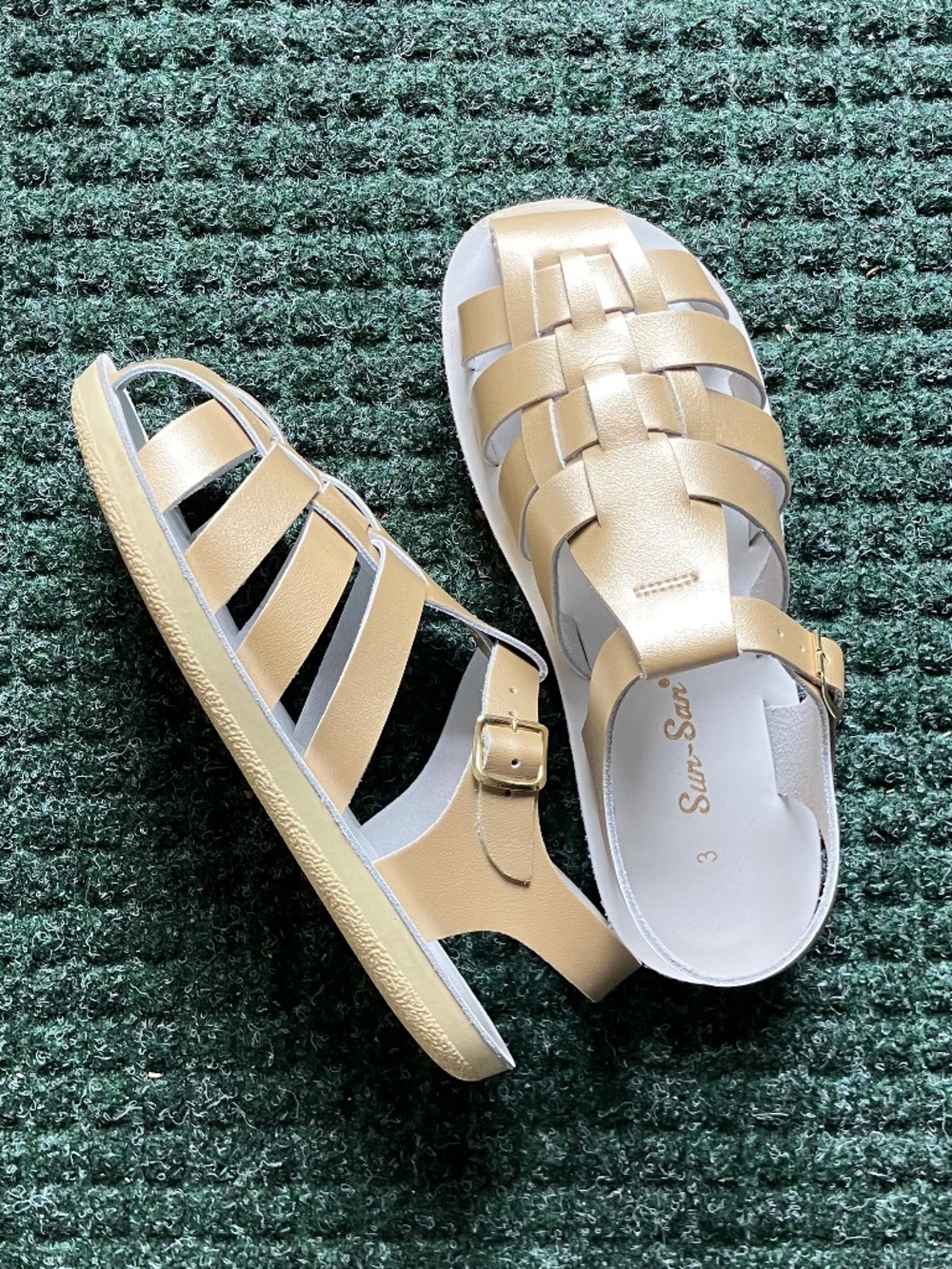 Kids Sun San Sailor Saltwater Sandal (size 3)